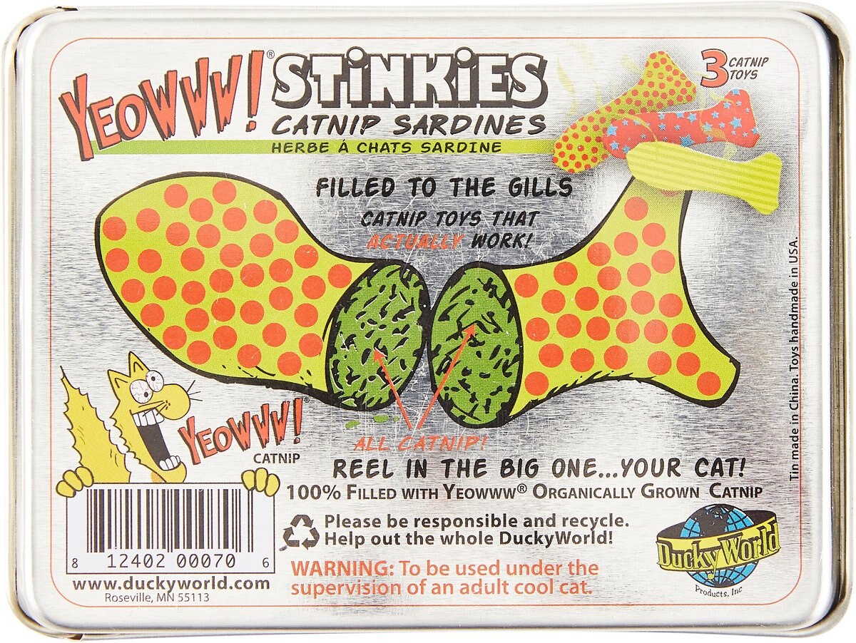 Yeowww! Stinkies Catnip Sardines Cat Toys