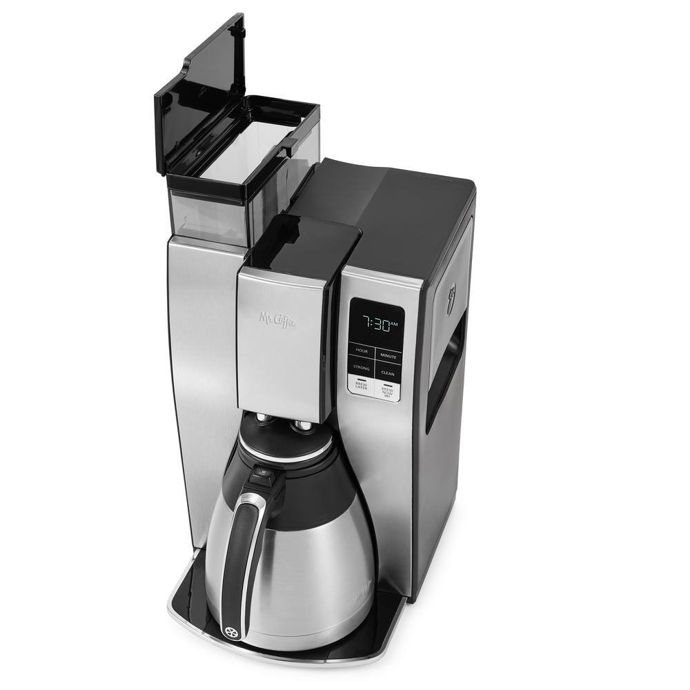 Mr. Coffee 10- Cup Stainless Steel Programmable Drip Coffee Maker with Thermal Carafe 2133734