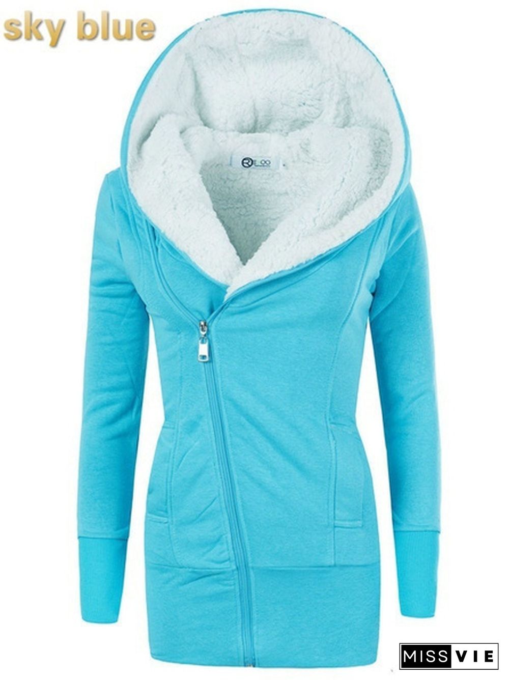 Womens Cotton Sport Hoody Hoodie Sweater Lady's Hooded Pullover Sweatshirt Jumper Coat Jacket