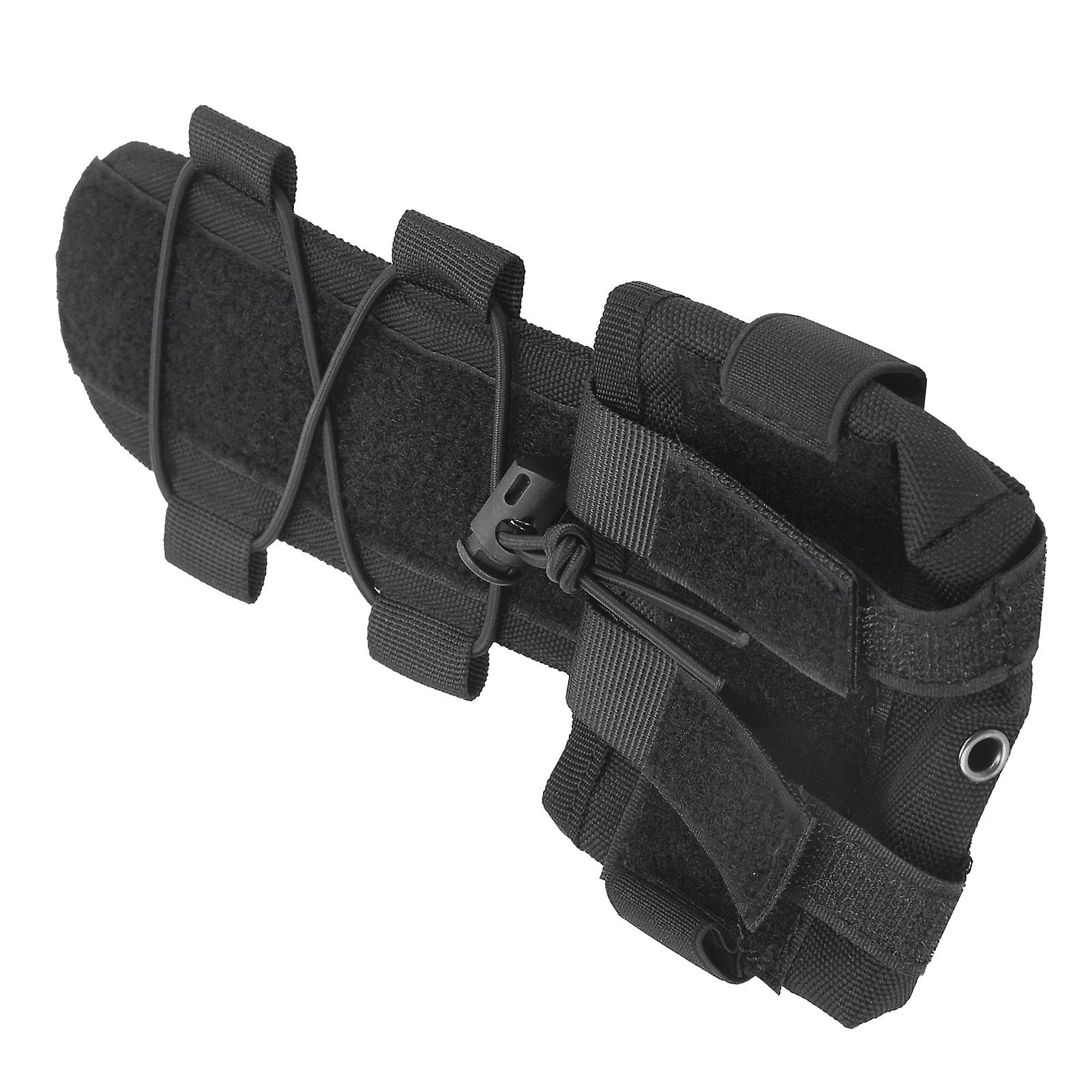 Helmet Counterweight Bag Hook And Loop Battery Storage Pouch Balance Weight Bagblack Free Size