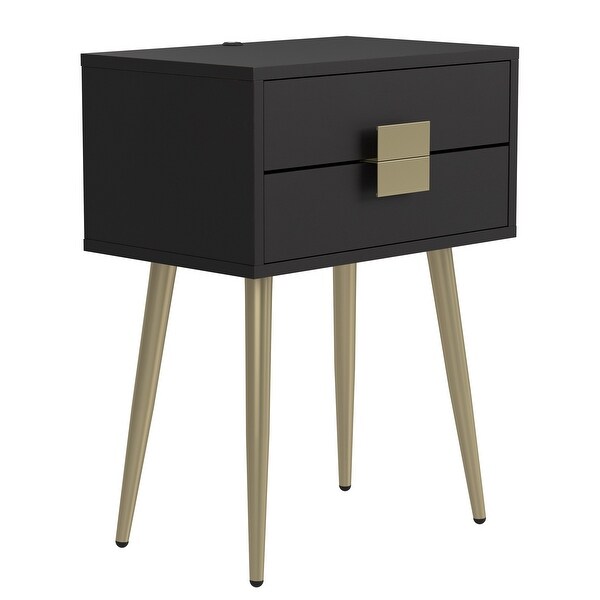 Modern Design Accent Table with Drawers