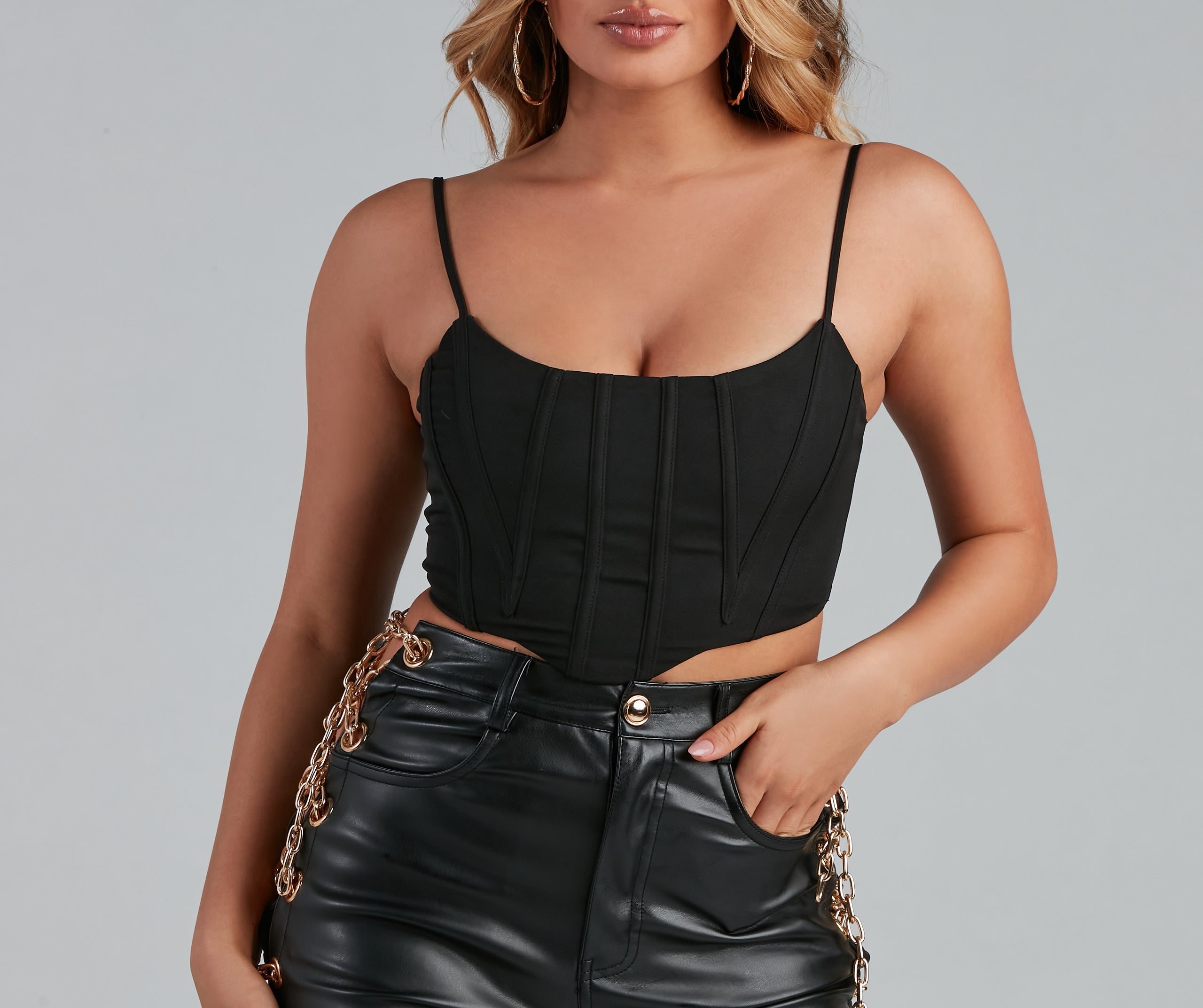 Spotlight On Chic Satin Bustier