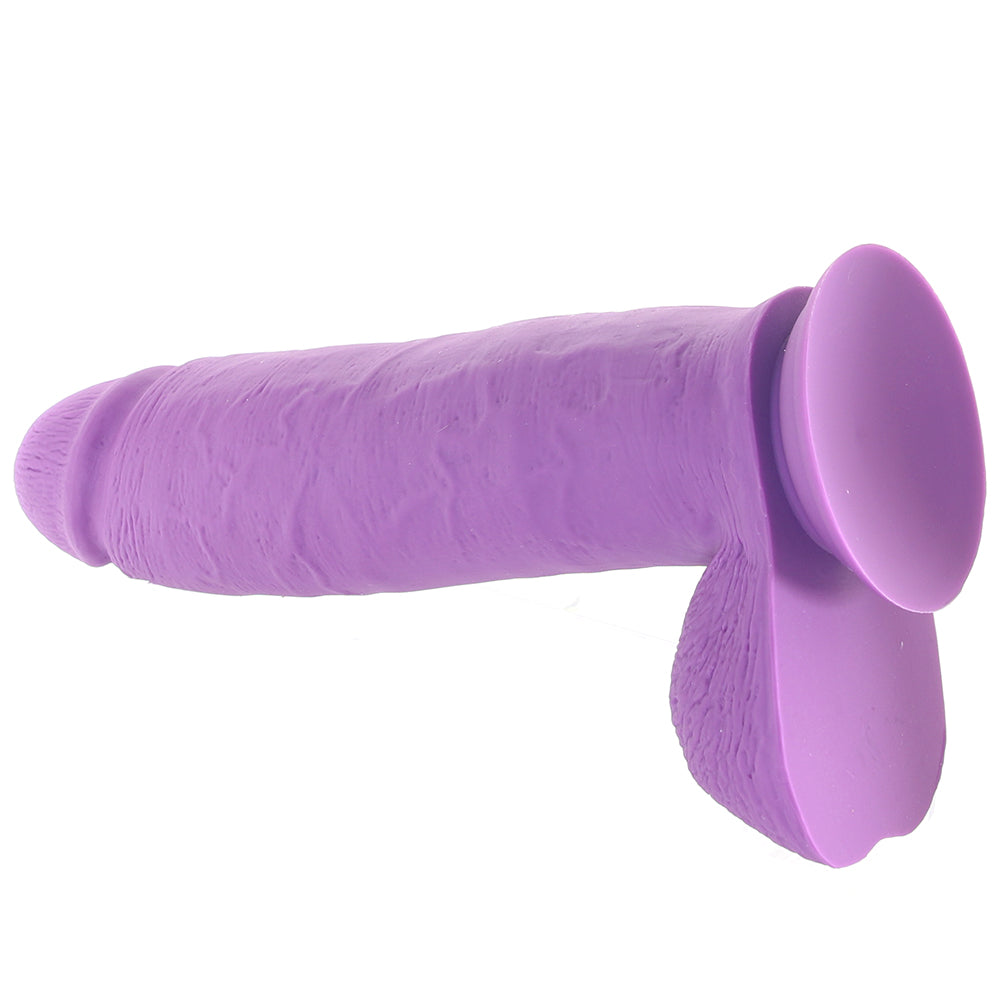 Neo Elite 10 Inch Dual Density Silicone Cock in Purple