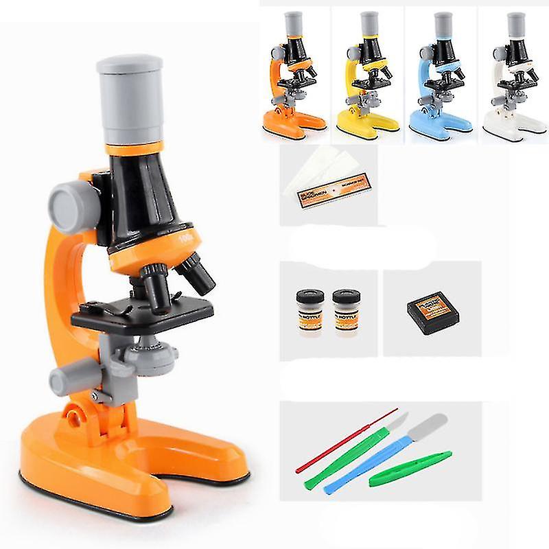 Children's Scientific Microscope Toys， Children's And Students' Biological Microscope Toysorange