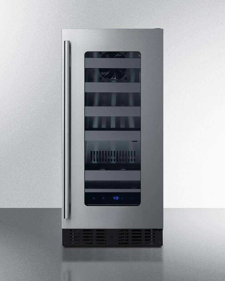 Summit ASDW1522 15 Inch Stainless Steel Wine Cooler