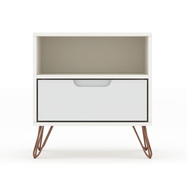 Rockefeller 1.0 Nightstand in White