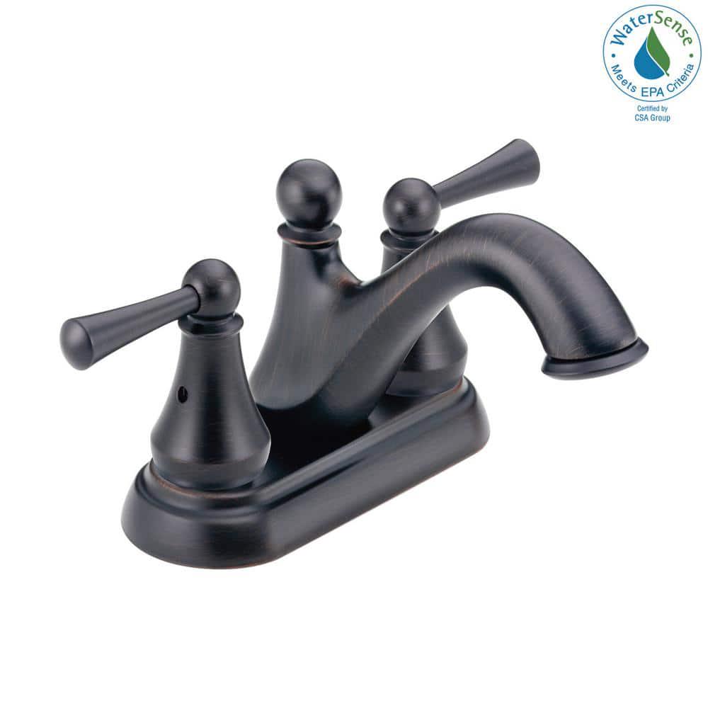 Delta Haywood 4 in Centerset 2Handle Bathroom Faucet in Venetian Bronze