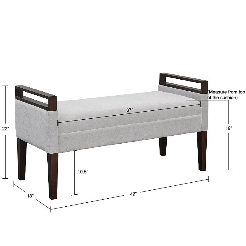 Martha Stewart Sloane Upholstered Accent Bench