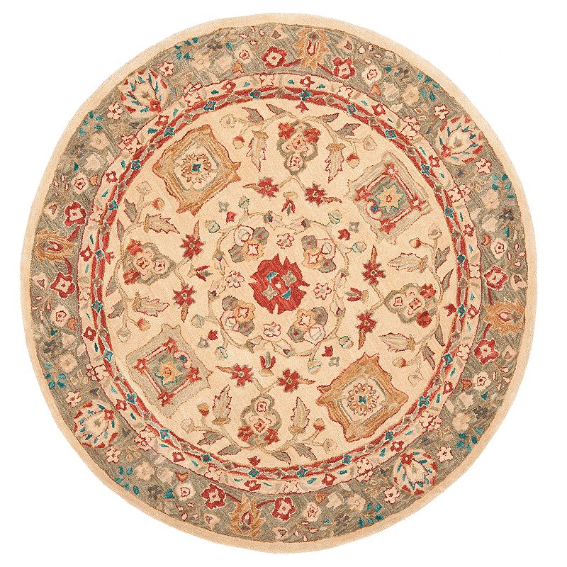 Safavieh Anatolia Bettina Framed Floral Wool Rug