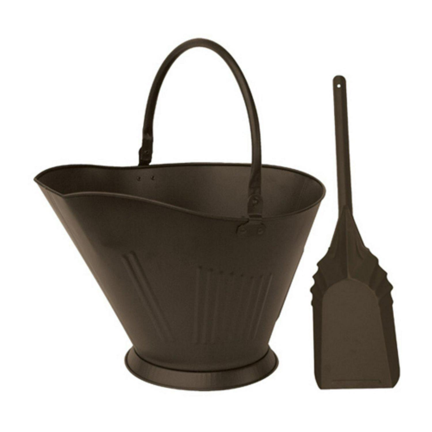 Uniflame Bronze Finish Coal Hod and Shovel