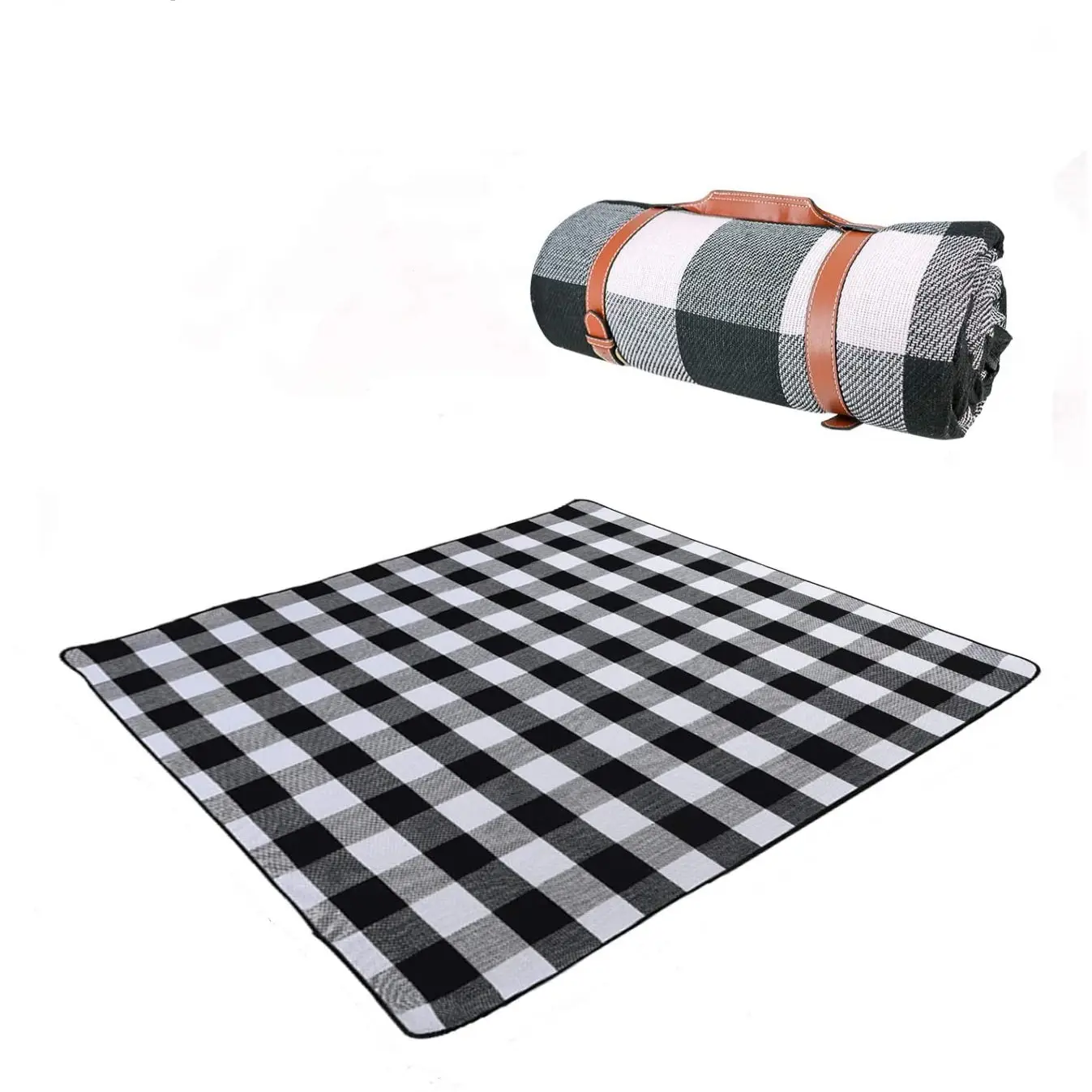 MINGCHAN Outdoor Camping Waterproof Custom Print Picnic Mat Camping Park Portable Beach Picnic Mat Blanket