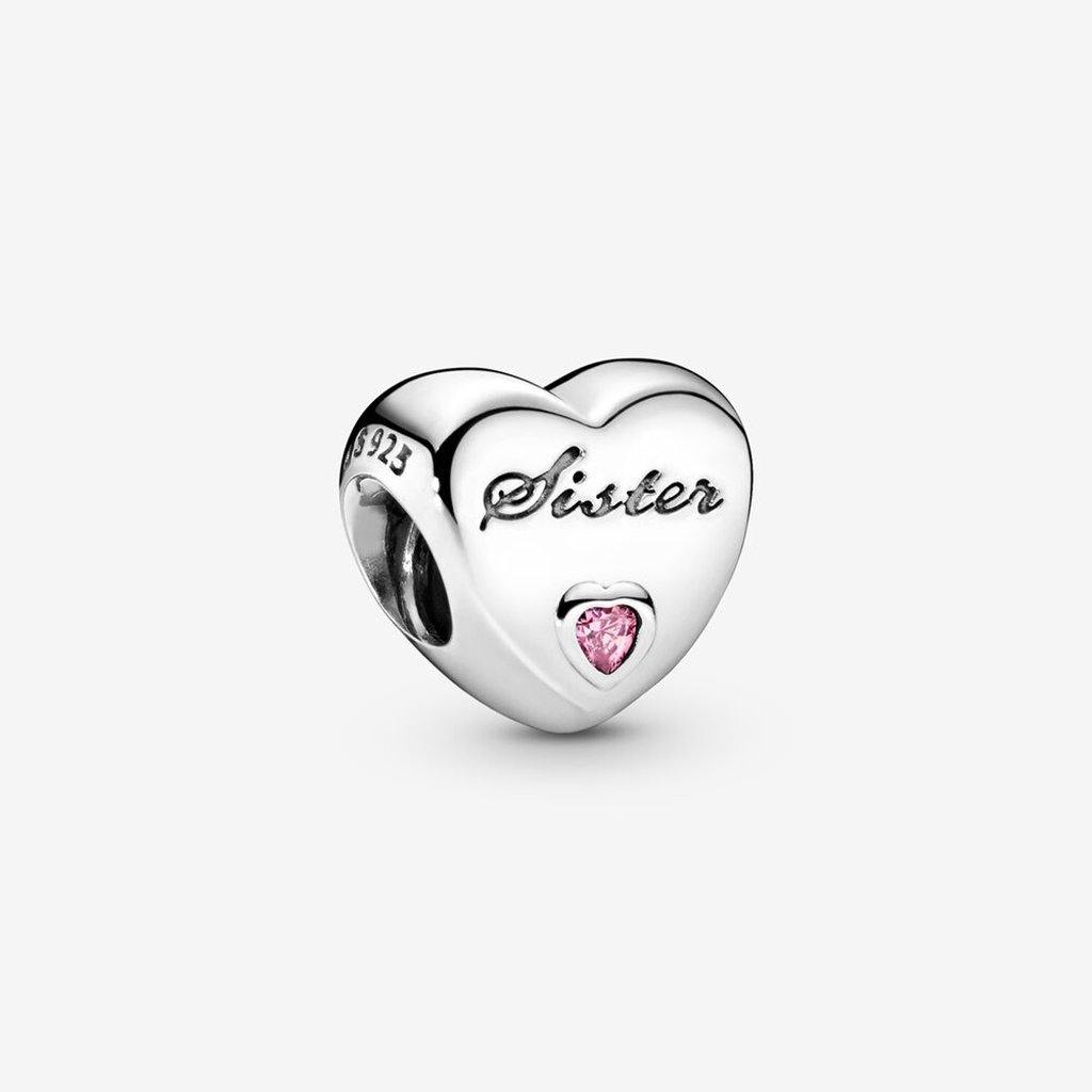 PANDORA  Sister Heart Charm