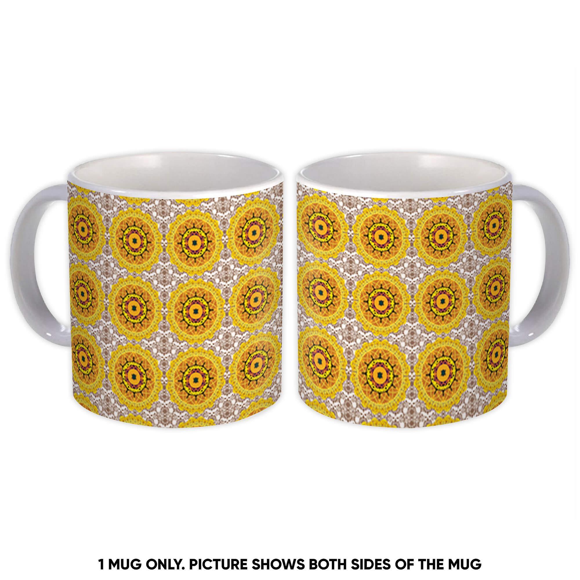 Gift Mug: Geometric Mandala Arabesque