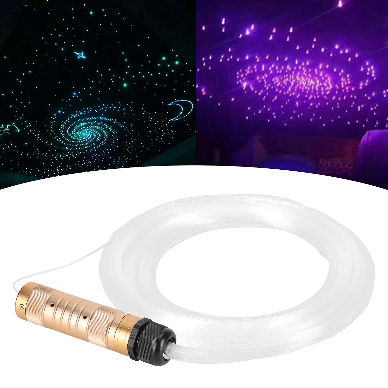 10w Rgbw Fiber Optic Light With Remote Control For Car Ceiling， Ktv， Bar Decoration - 150pcs， 0.75mm X 2m[us Plug]