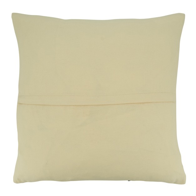 Saro Lifestyle Poly Filled Throw Pillow With Frayed Stitch Line Design