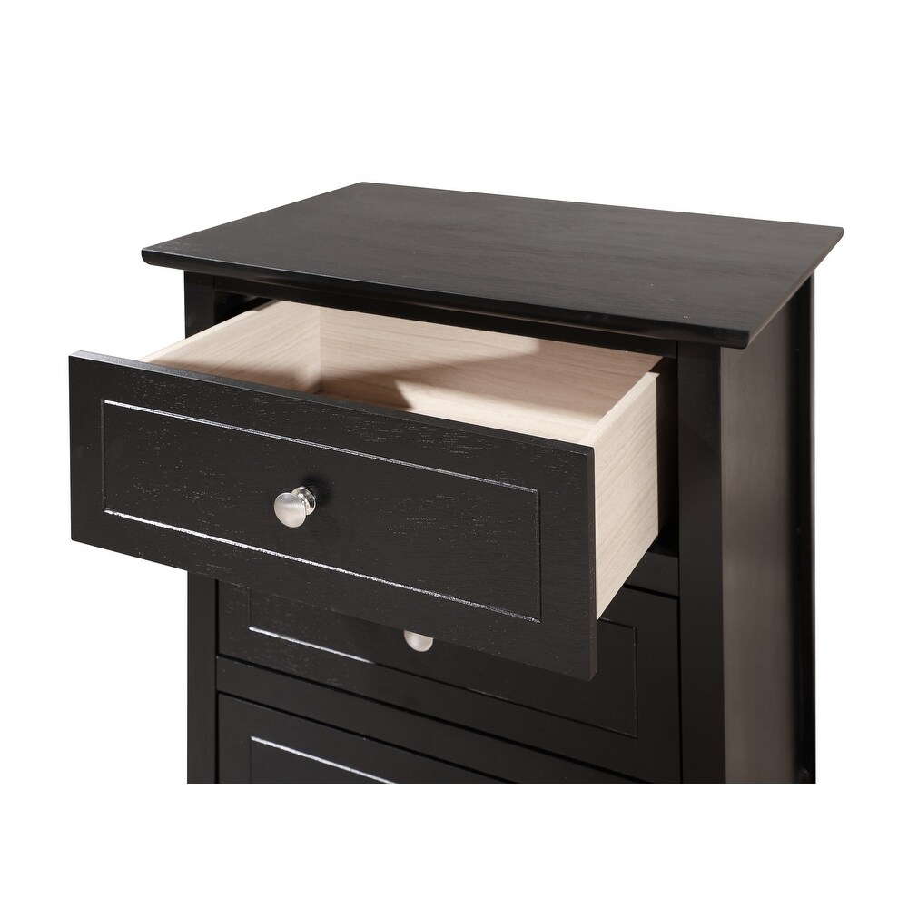 Daniel 3 Drawer Nightstand (25 in. H x 15 in. W x 19 in. D)