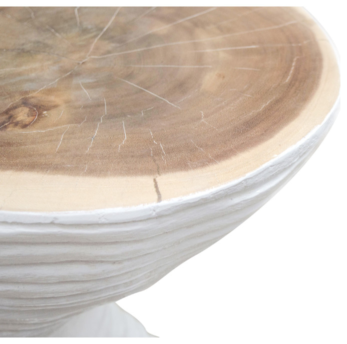 White Wooden Accent Table  Versmissen Twirl   Contemporary   Coffee And Accent Tables   by Oroa   Distinctive Furniture  Houzz