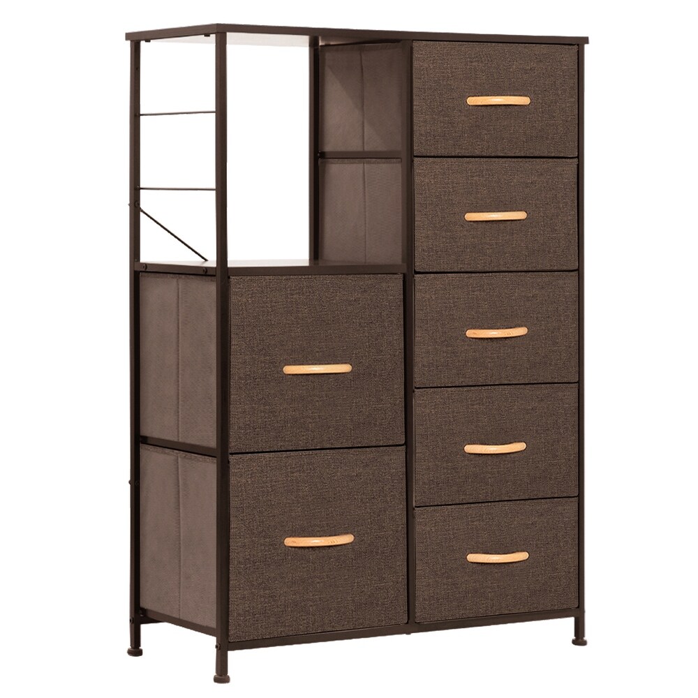 VredHom 7 Drawers Fabric Dresser Storage Organizer