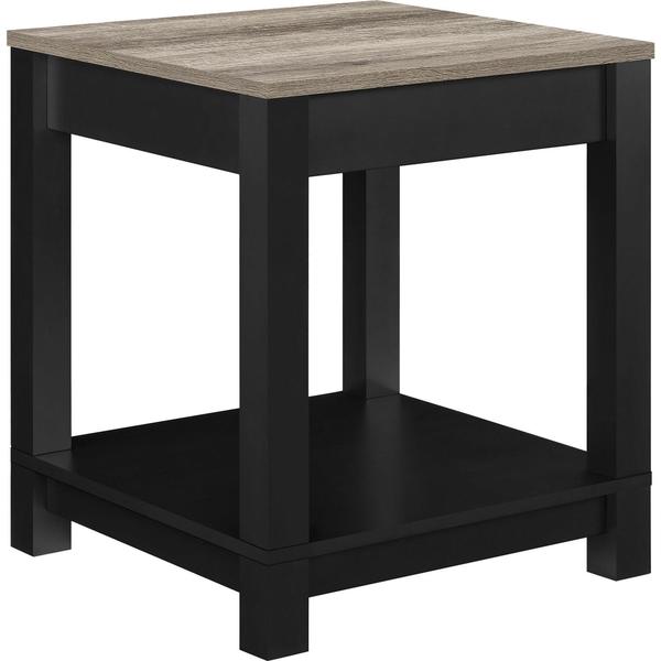 Porch and Den Greenough Commerce Black Wood End Table