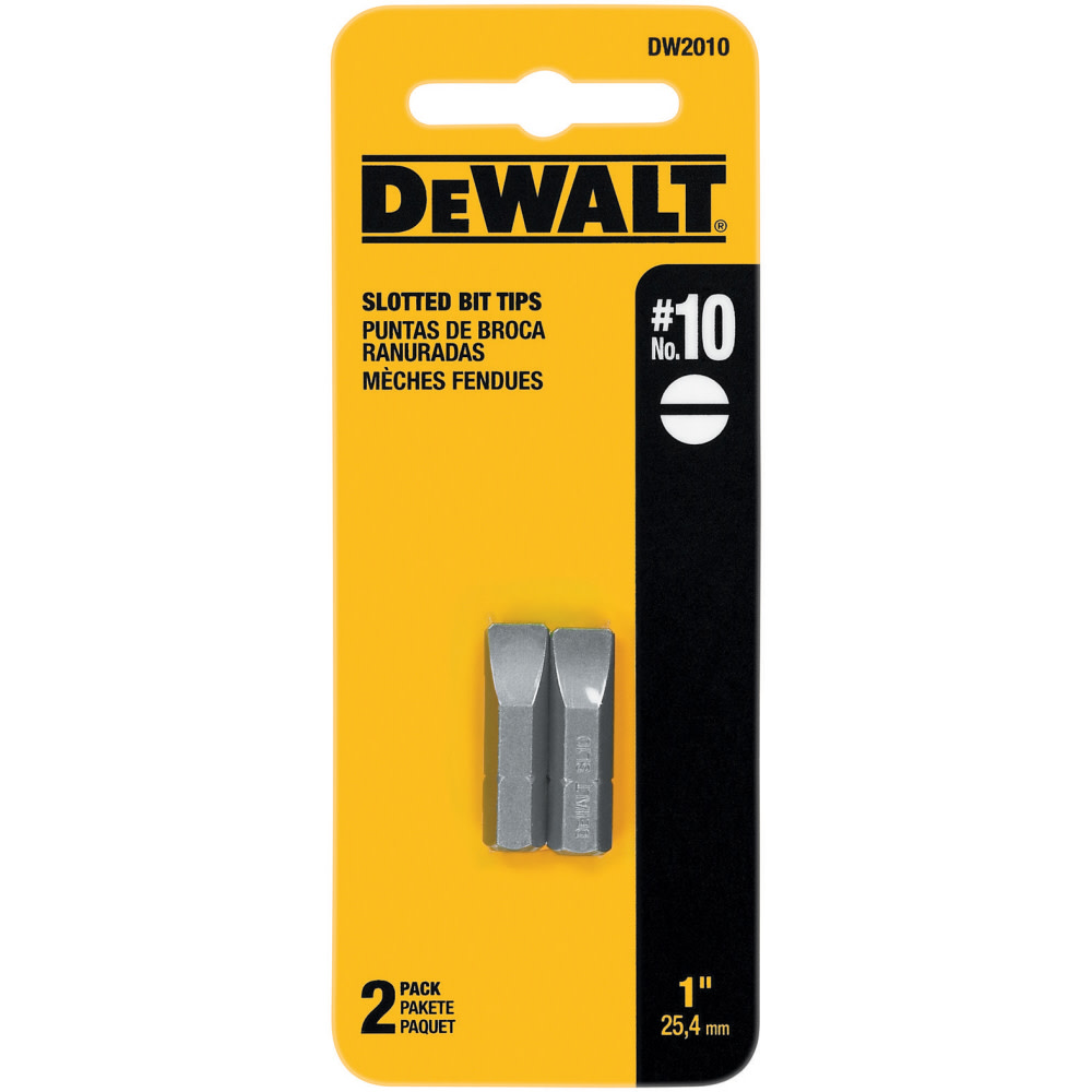 DEWALT #10 Slotted Insert Bit Tip DW2010 from DEWALT