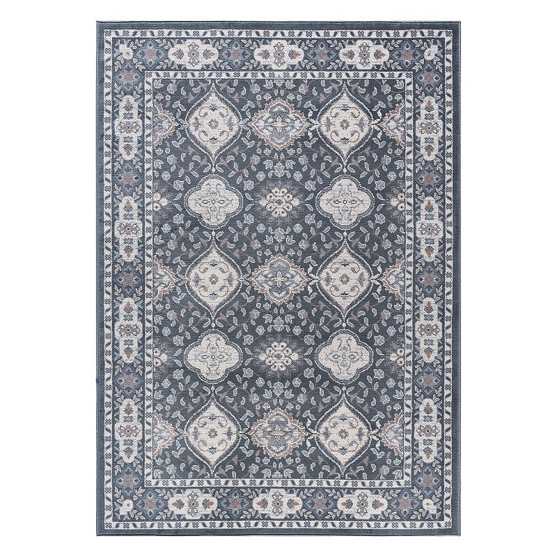 KHL Rugs Syracuse Traditional Framed Floral Rug