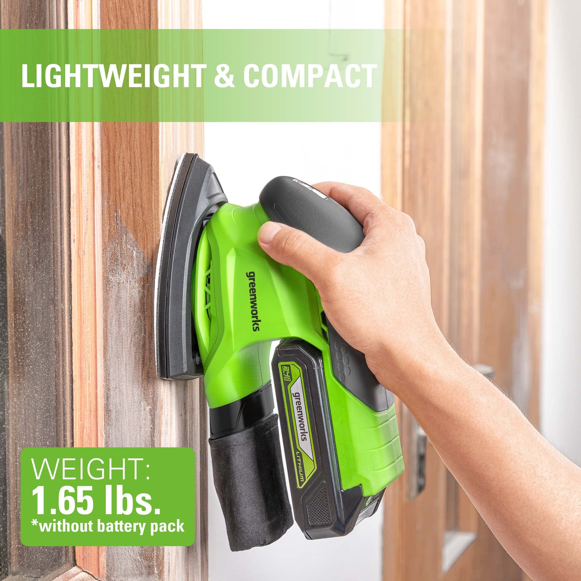 24V Cordless Corner Finishing Sander | Greenworks Tools