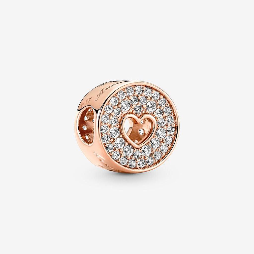 PANDORA  Pavé & Heart Anniversary Charm