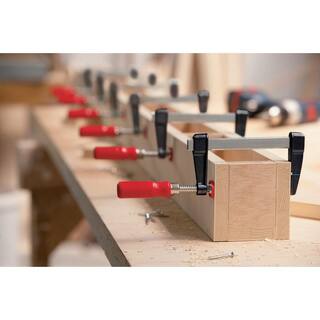 BESSEY LM 4 in. Capacity Light Weight Clamp with Die Cast Zinc Jaws and 2 in. Throat Depth LM2.004