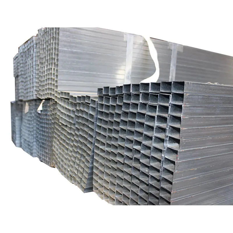 Hot Rolled Square Tube Hollow Steel Metal Tube Pipe Factory Galvanized Steel Rectangular Pipe Customized Hot Dipped Fence Post