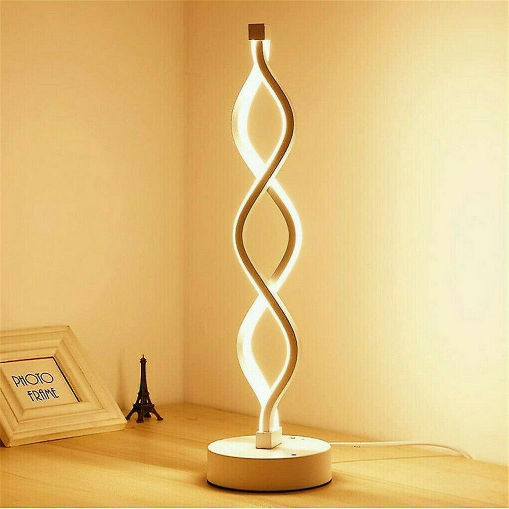 Spiral Led Desk Lamp Bedside Table Lamp Light Dimmable