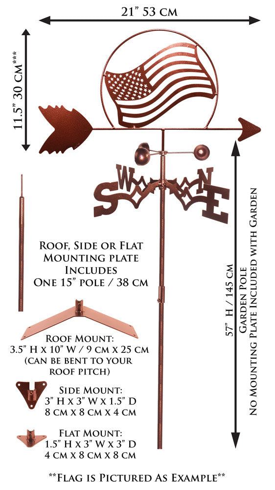 SWEN Products Inc Handmade Cuckoo Rooster Weathervane