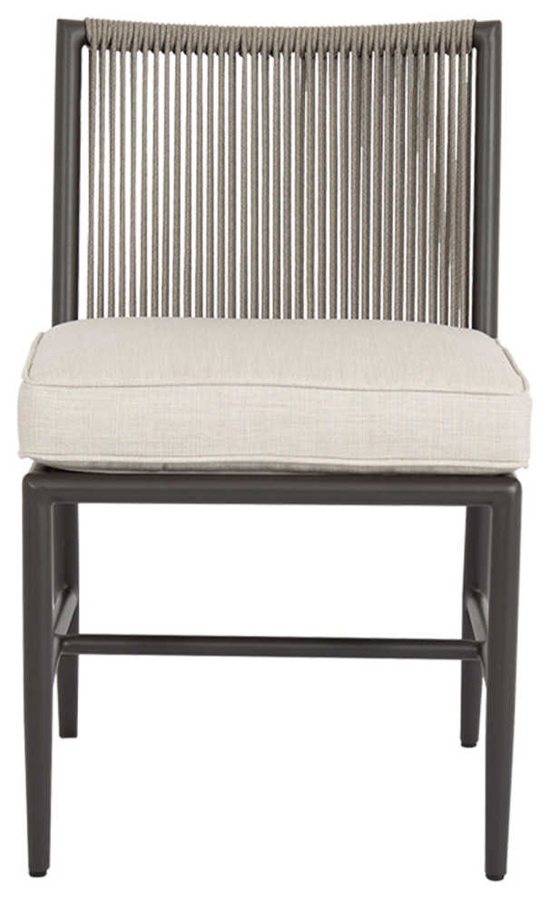 Pietra Armless Dining Chair   Beach Style   Outdoor Dining Chairs   by Sunset West Outdoor Furniture  Houzz