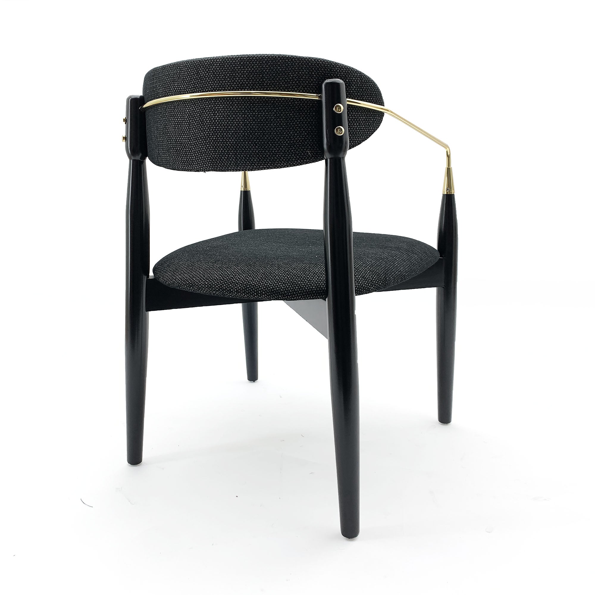 Monet Fabric Chair Mon003-Black-Bur(480/408)