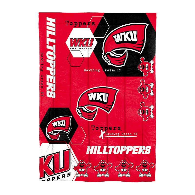 The Northwest Western Kentucky Hilltoppers Twin Comforter Set with Sham