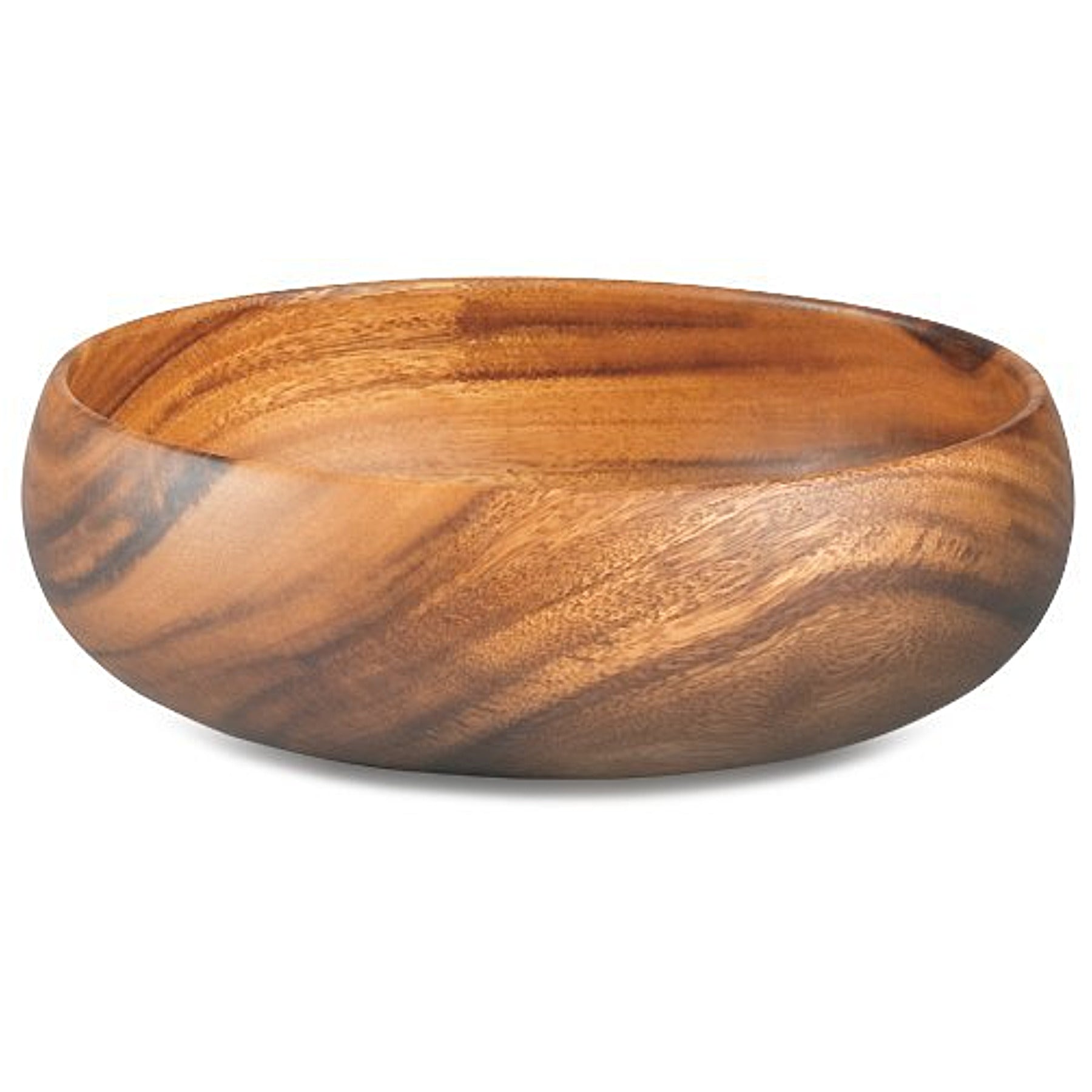 Acacia Wood 3 x 10 Round Bowl