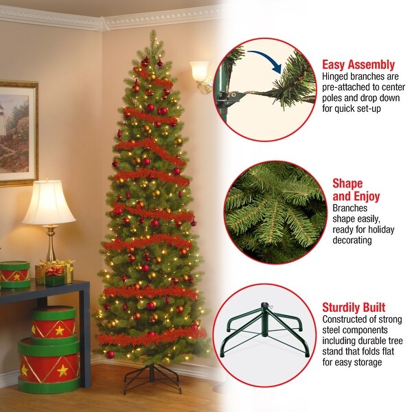 National Tree Company 7.5 ft. FeelReal' Downswept Douglas Slim Christmas Tree