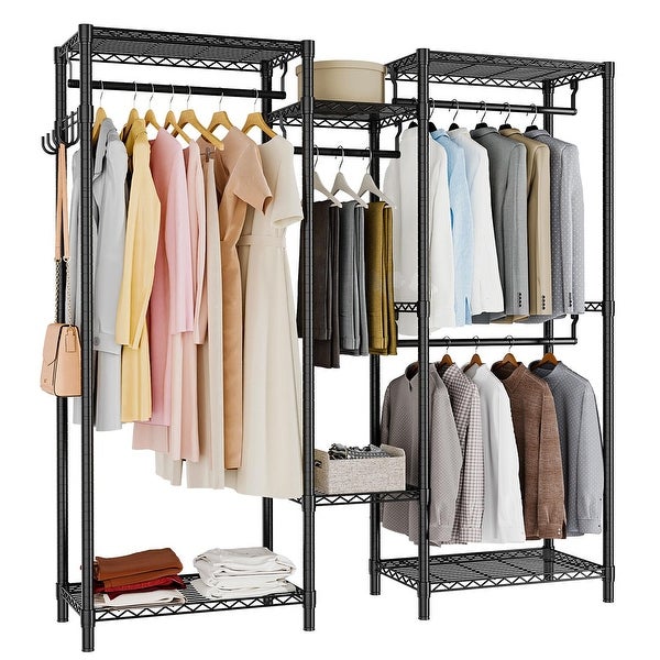 Garment Rack， Heavy Duty Clothes Rack for Hanging Clothes Capacity 900 LBS