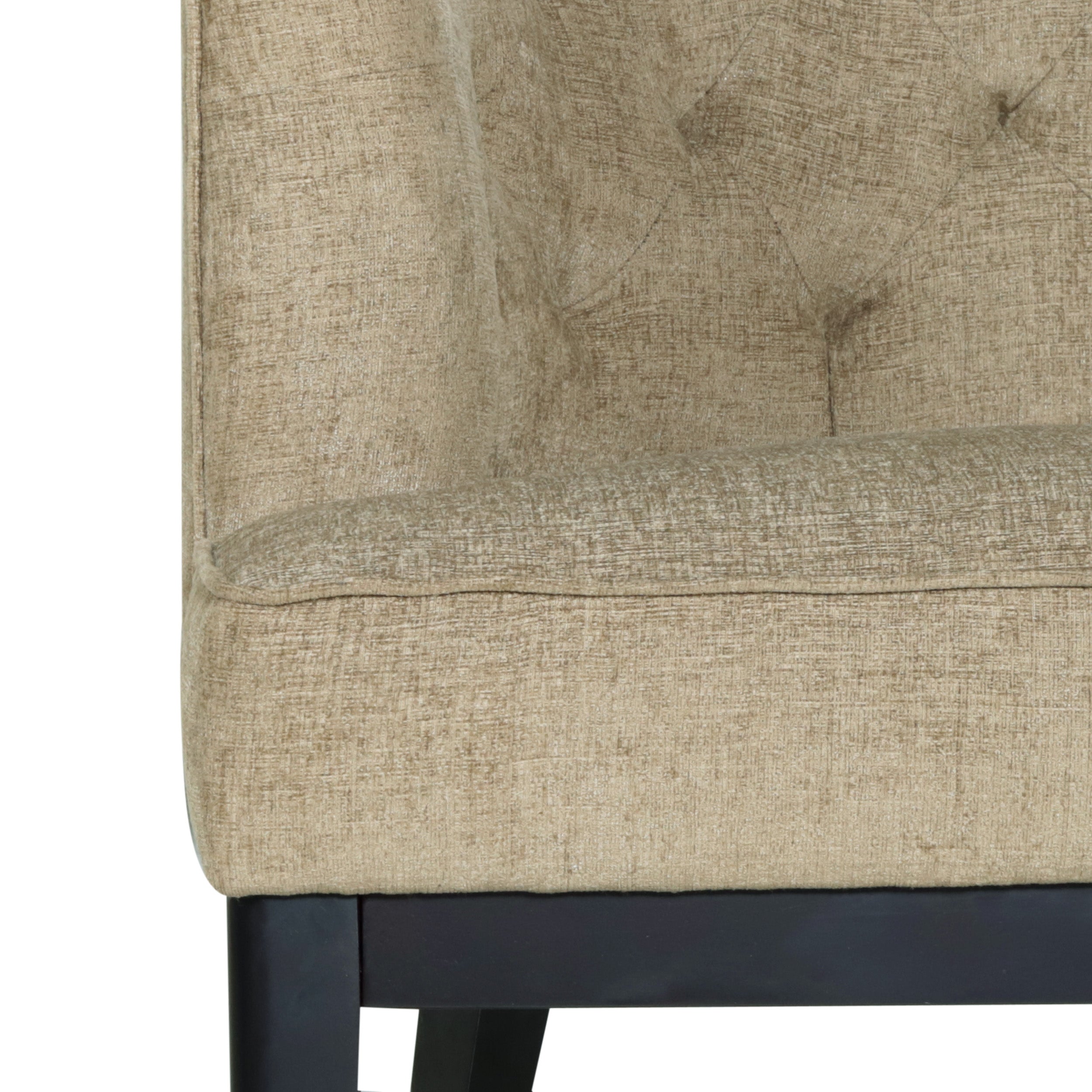 Evans Contemporary Fabric Tufted Accent Chair