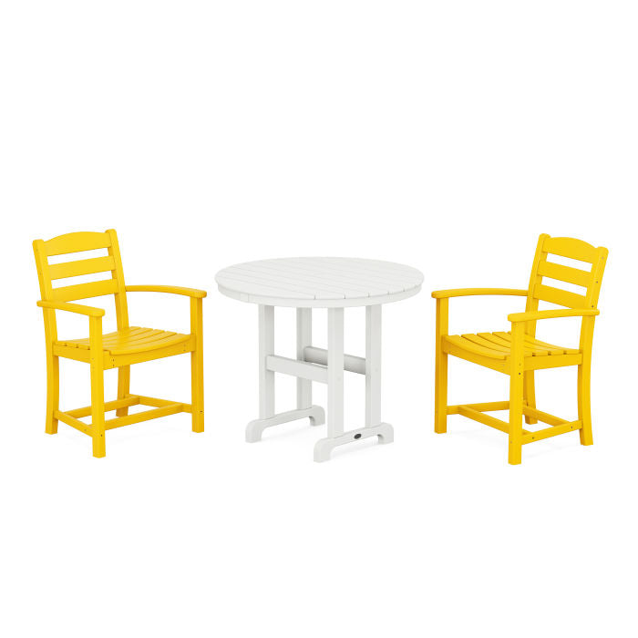 Polywood La Casa Café 3-Piece Round Dining Set PWS1332-1