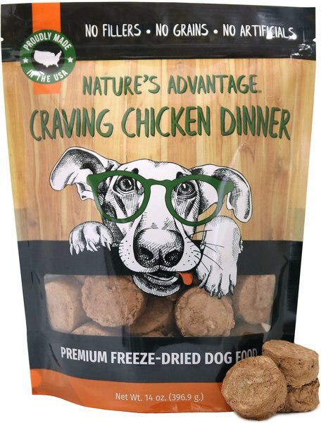 Nature's Advantage Grain-Free Craving Chicken Dinner Dry Dog Food， 14-oz bag