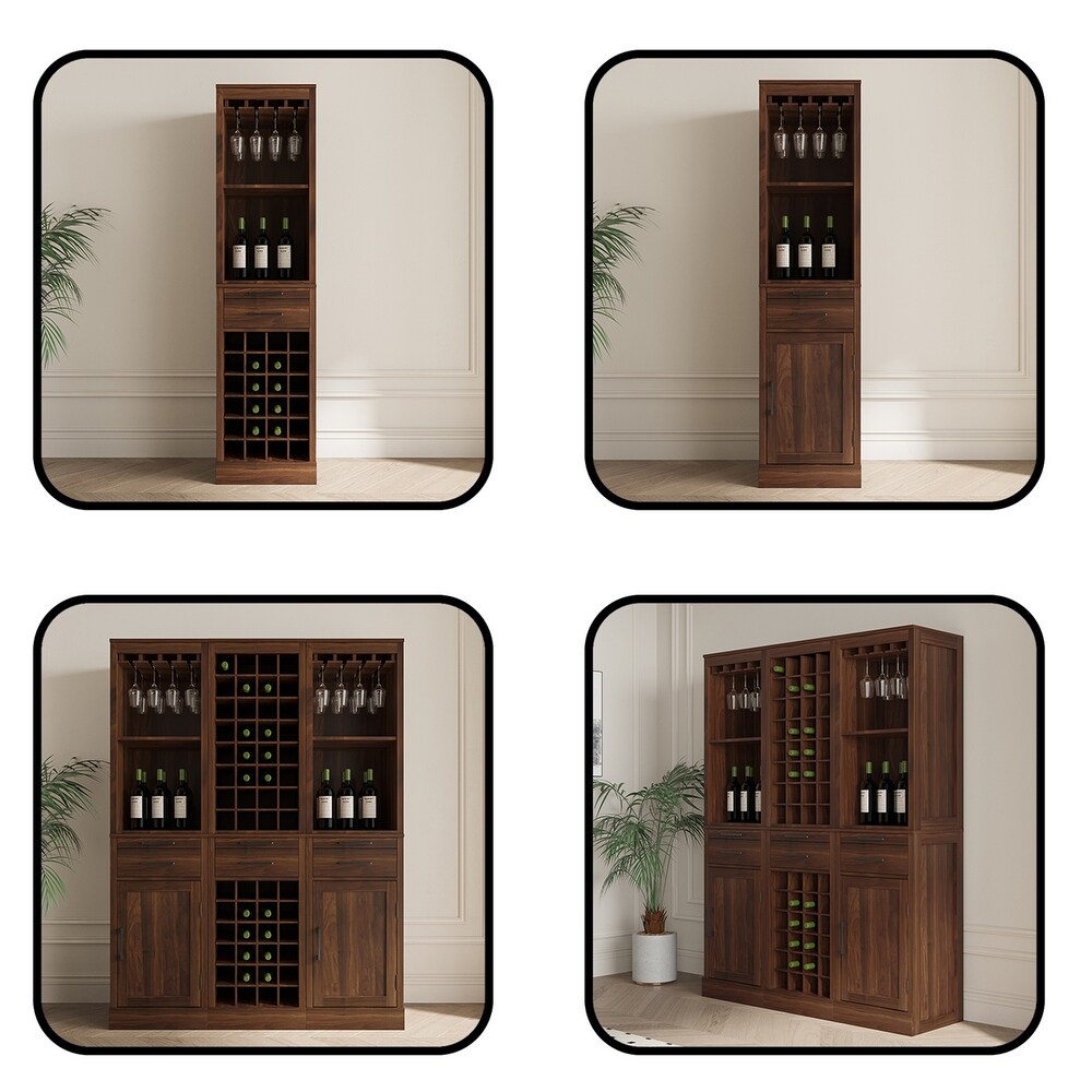 Modular 32 Wine Bar Cabinet Buffet Cabinet