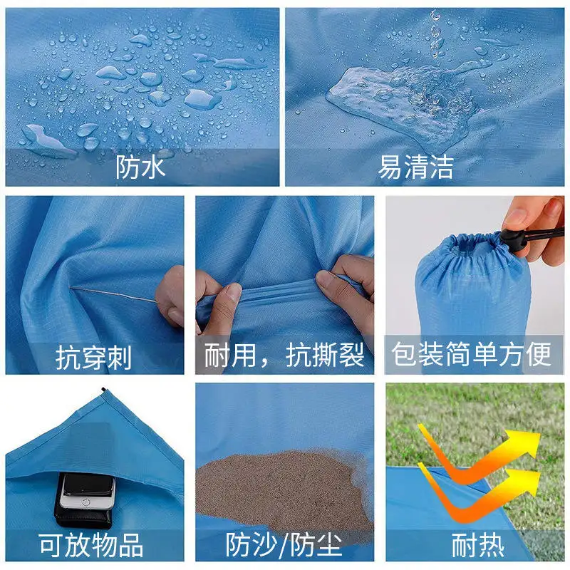 Beach Blanket Waterproof Sand proof  Picnic Blankets Waterproof Foldable  Travel Picnic Blanket for Hiking