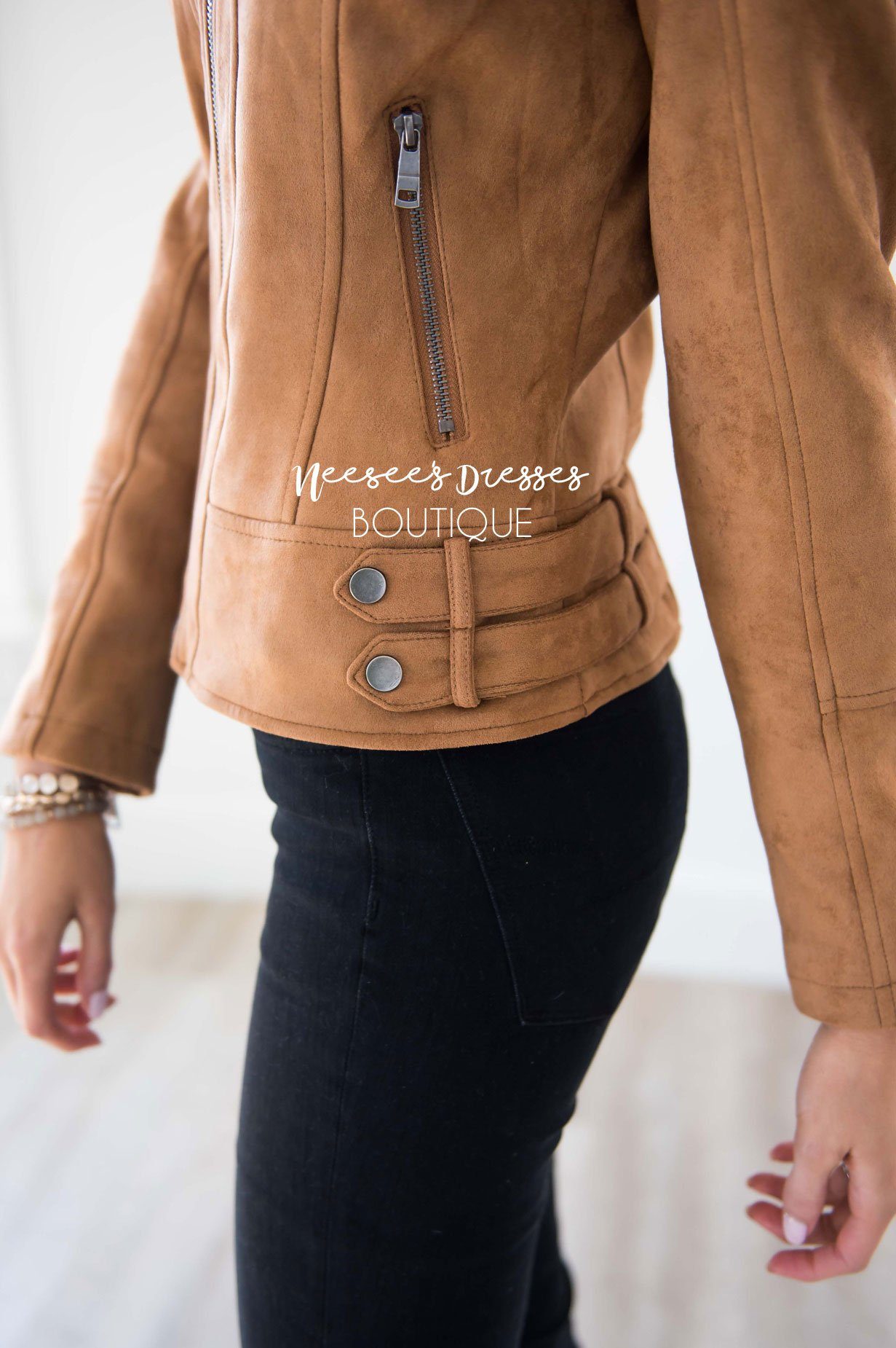 Weekend Moto Faux Suede Jacket