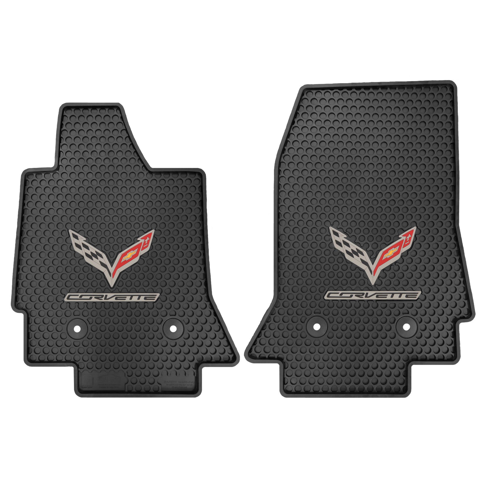 Lloyd Mats Corvette C7 Signature Rubber All Weather Floor Mats 2014 - 2019 2pc Set