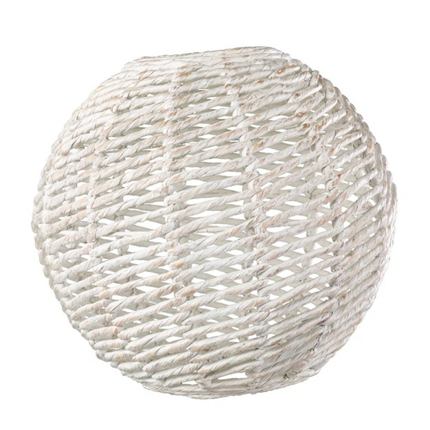 Marlel Round Pendant Shade Lampshades Whitewash Aiden Lane