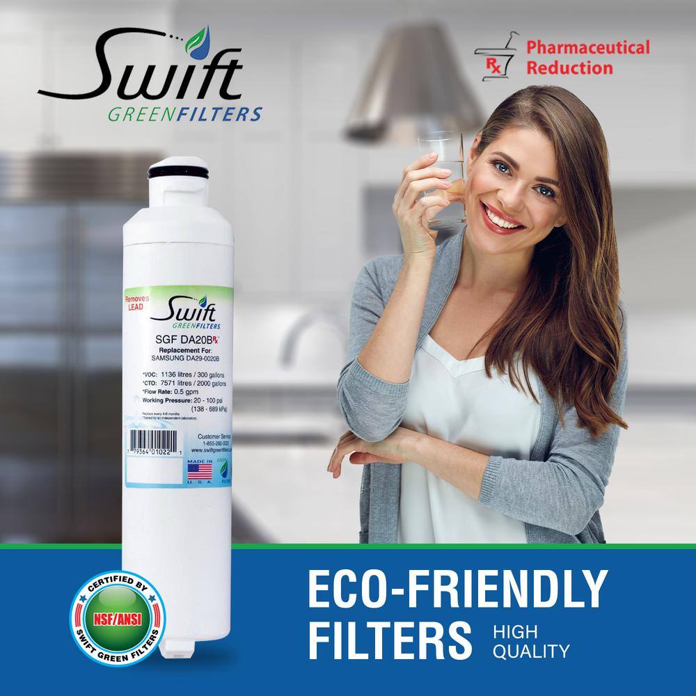 Swift Green Filters Replacement Water Filter for  DA29-0020B (3-Pack) SGF-DA20B Rx