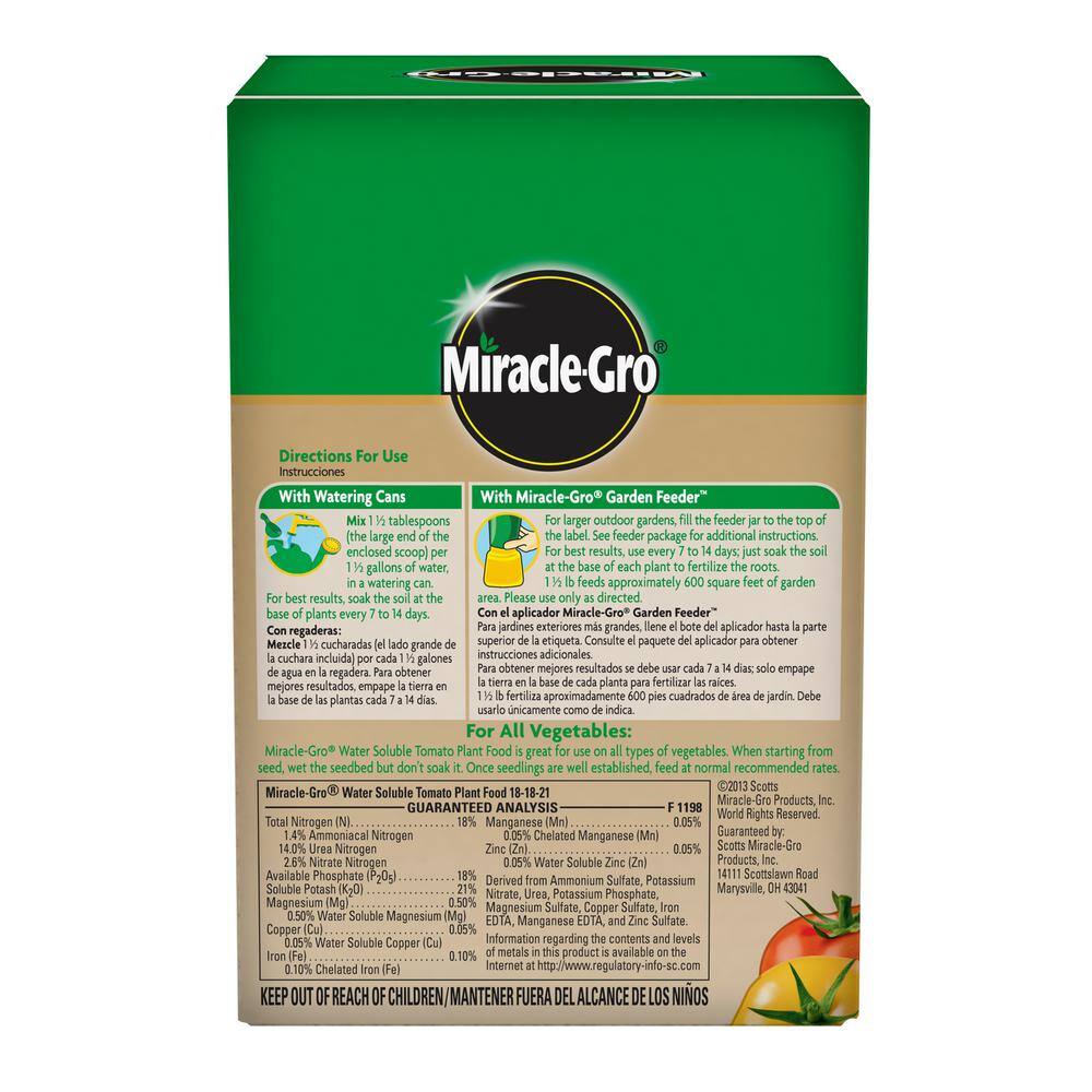 Miracle-Gro Water Soluble 1.5 lb. Tomato Plant Food 2000421