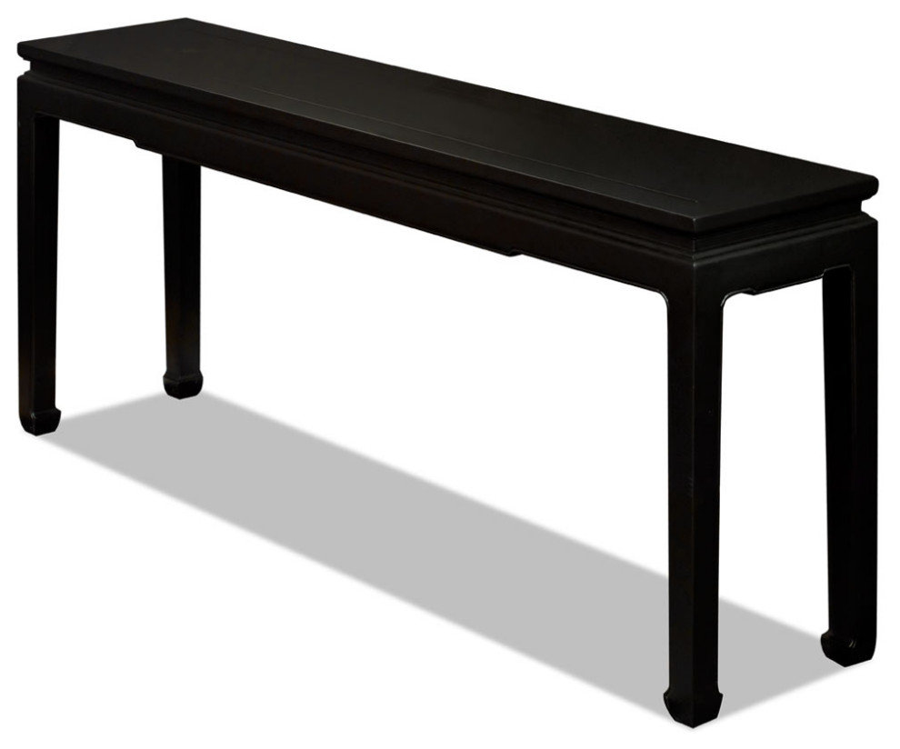 Black Elmwood Zen Style Asian Console Table   Asian   Console Tables   by China Furniture and Arts  Houzz