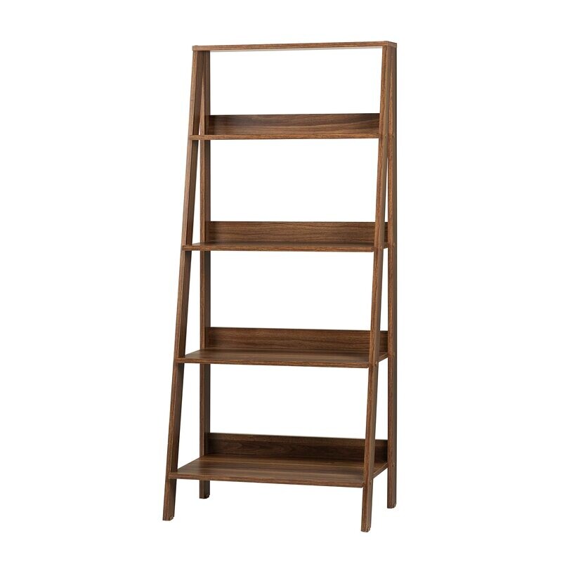 ixir 55'' H x 24.1'' W Ladder Bookcase Shelve Bookstand