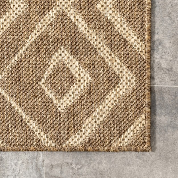 Nuloom Sammi Geometric Trellis Indoor And Outdoor Patio Area Rug